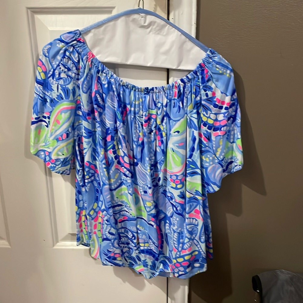 Lilly Pulitzer Off the Shoulder Top